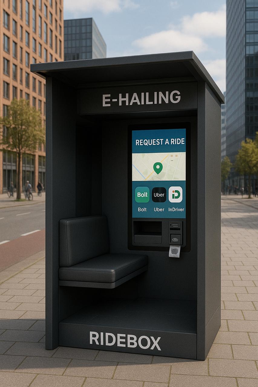 Ridebox Enclosed Seating Kiosk